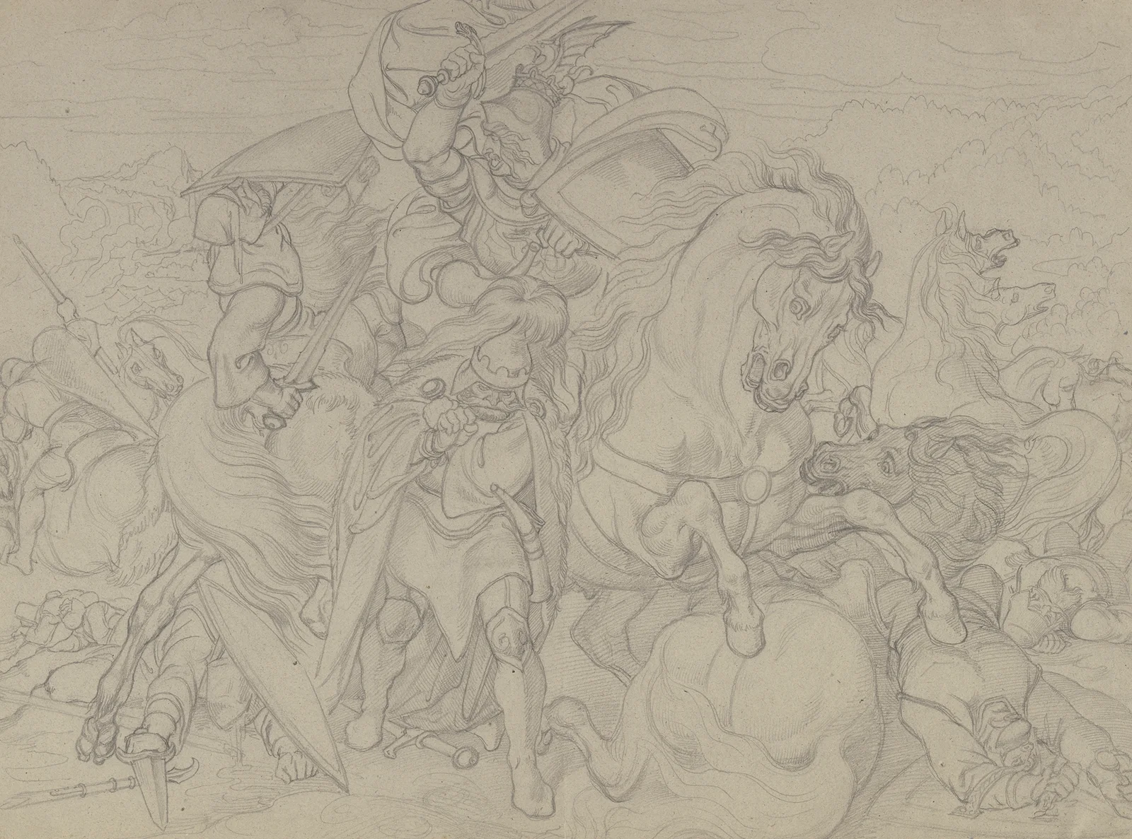 Equestrian combat av Ferdinand Fellner