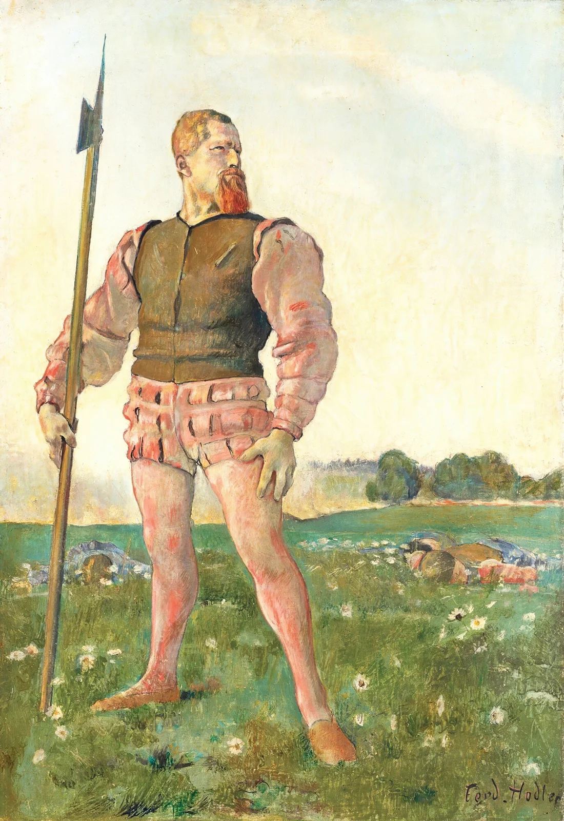 The angry warrior av Ferdinand Hodler