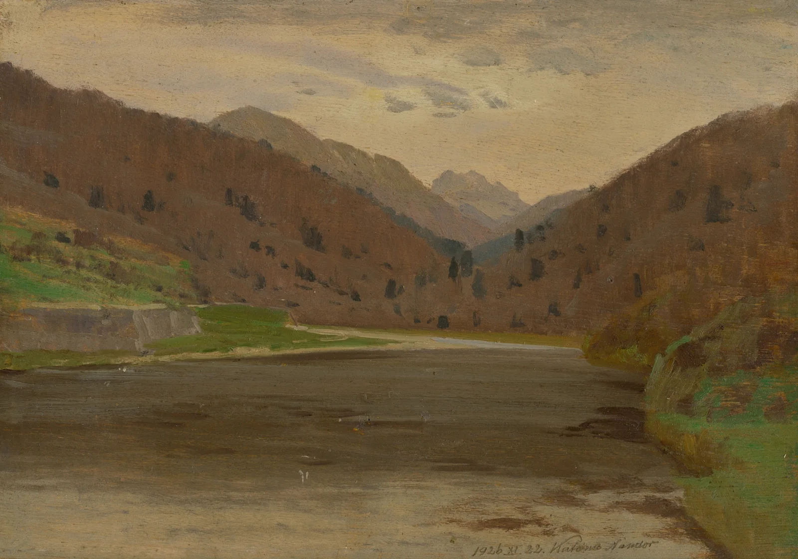 Mountain landscape av Ferdinand Katona