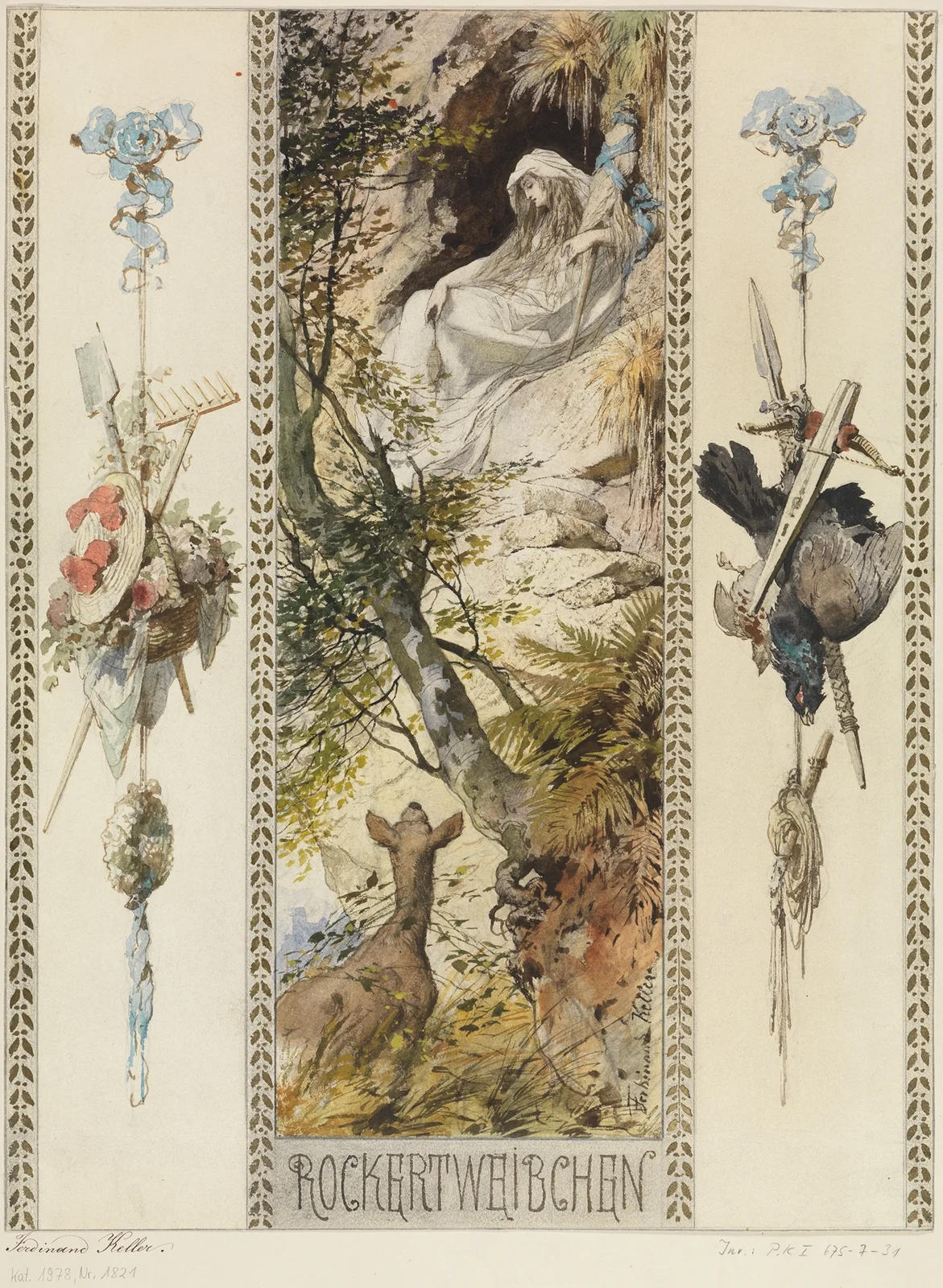 Das Rockertweibchen av Ferdinand Keller