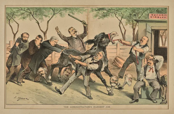 The administration’s hardest job. av Joseph Ferdinand Keppler