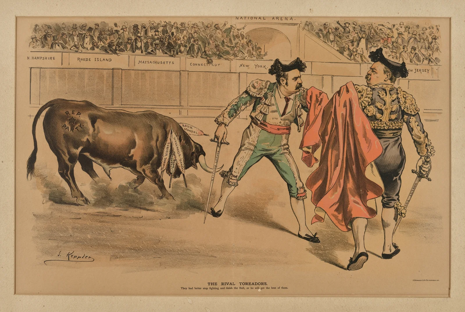 The rival toreadors av Joseph Ferdinand Keppler