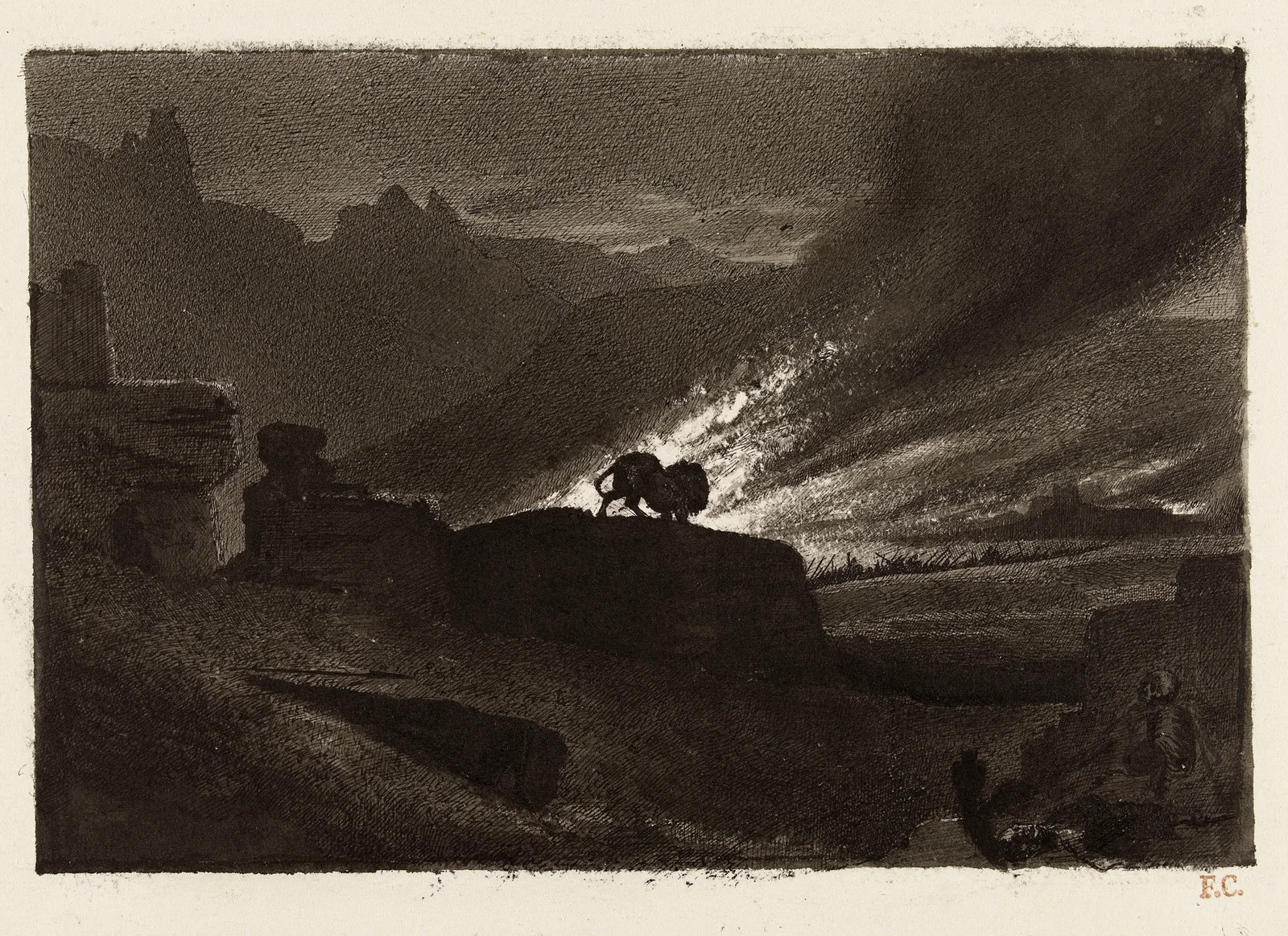 L’incendie av Fernand Cormon