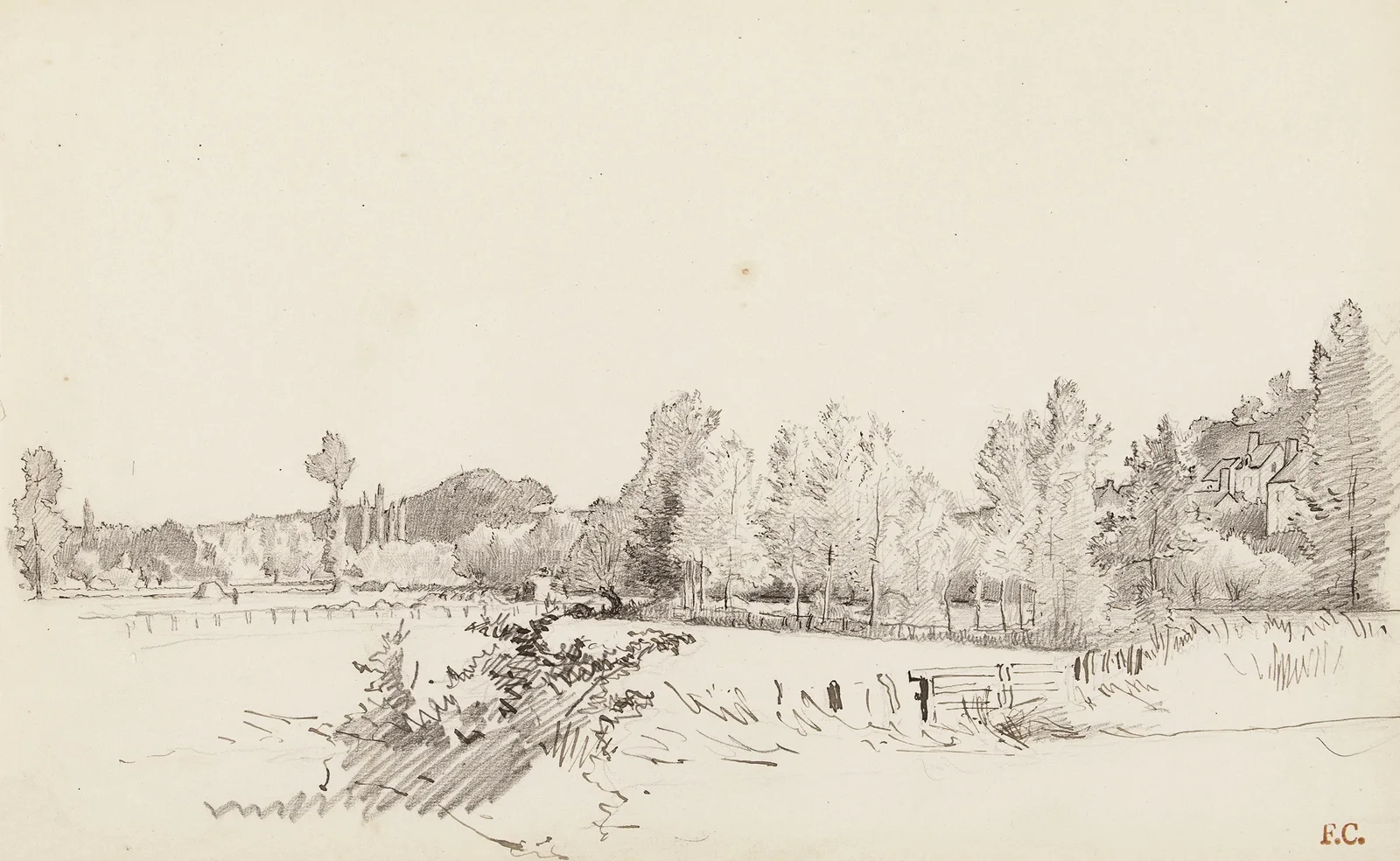 Paysage av Fernand Cormon