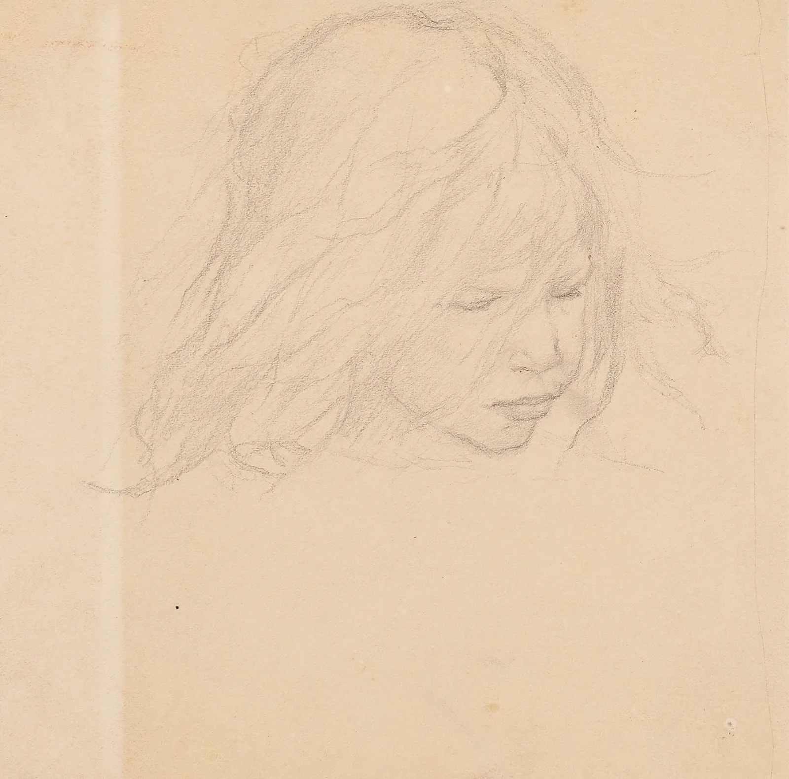 Tête de fillette av Fernand Cormon