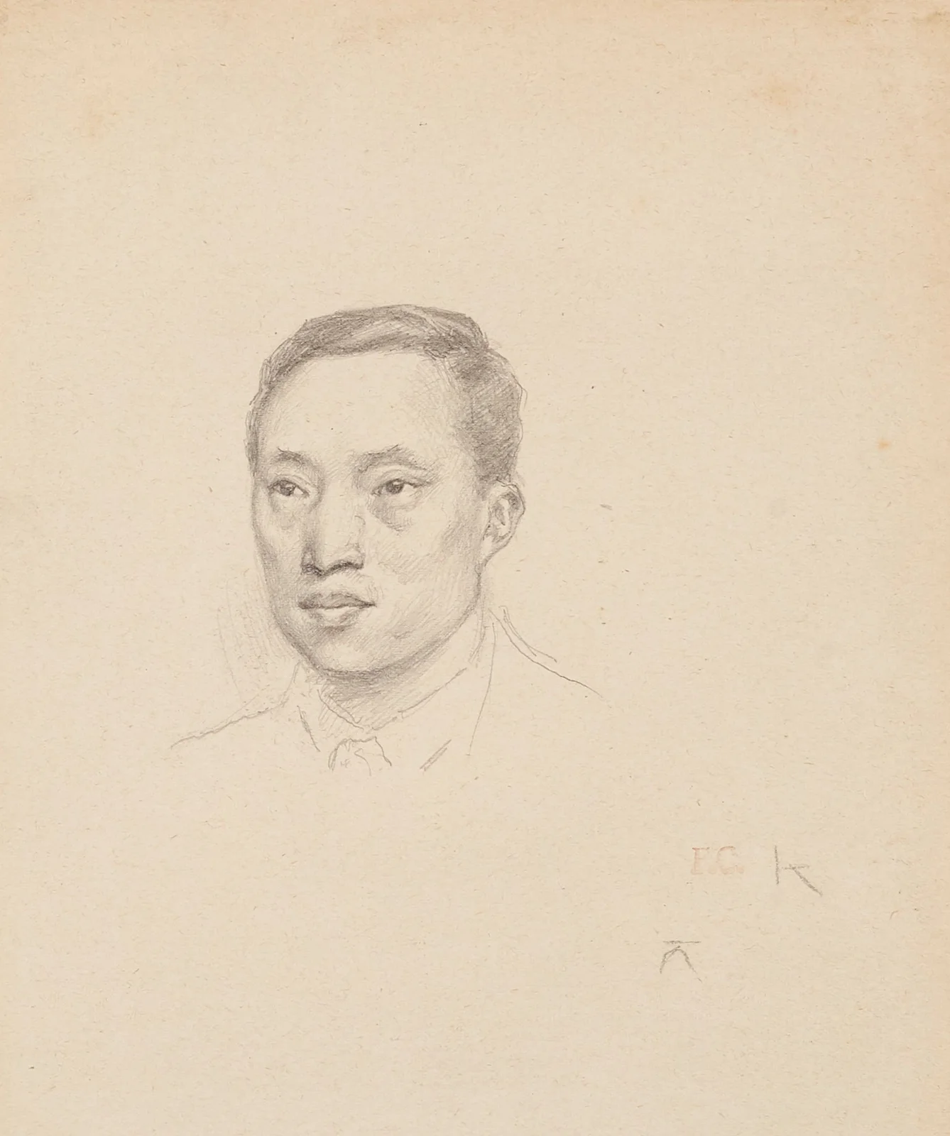 Tête d’homme II av Fernand Cormon