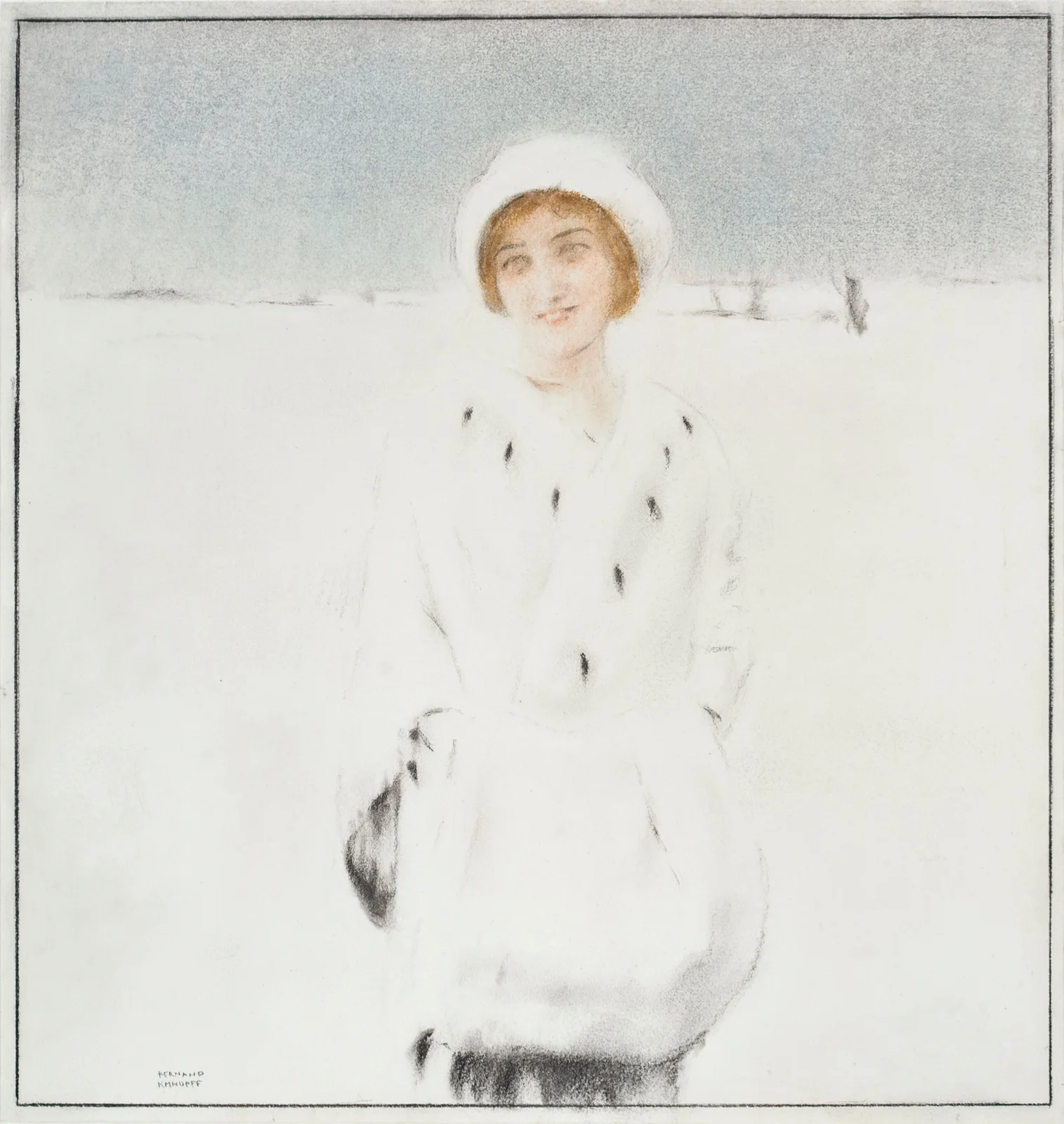 The White Ermine av Fernand Khnopff