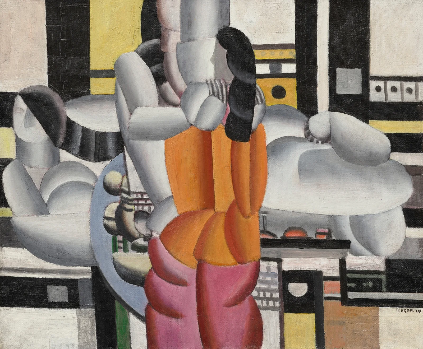 Composition avec personnages av Fernand Léger