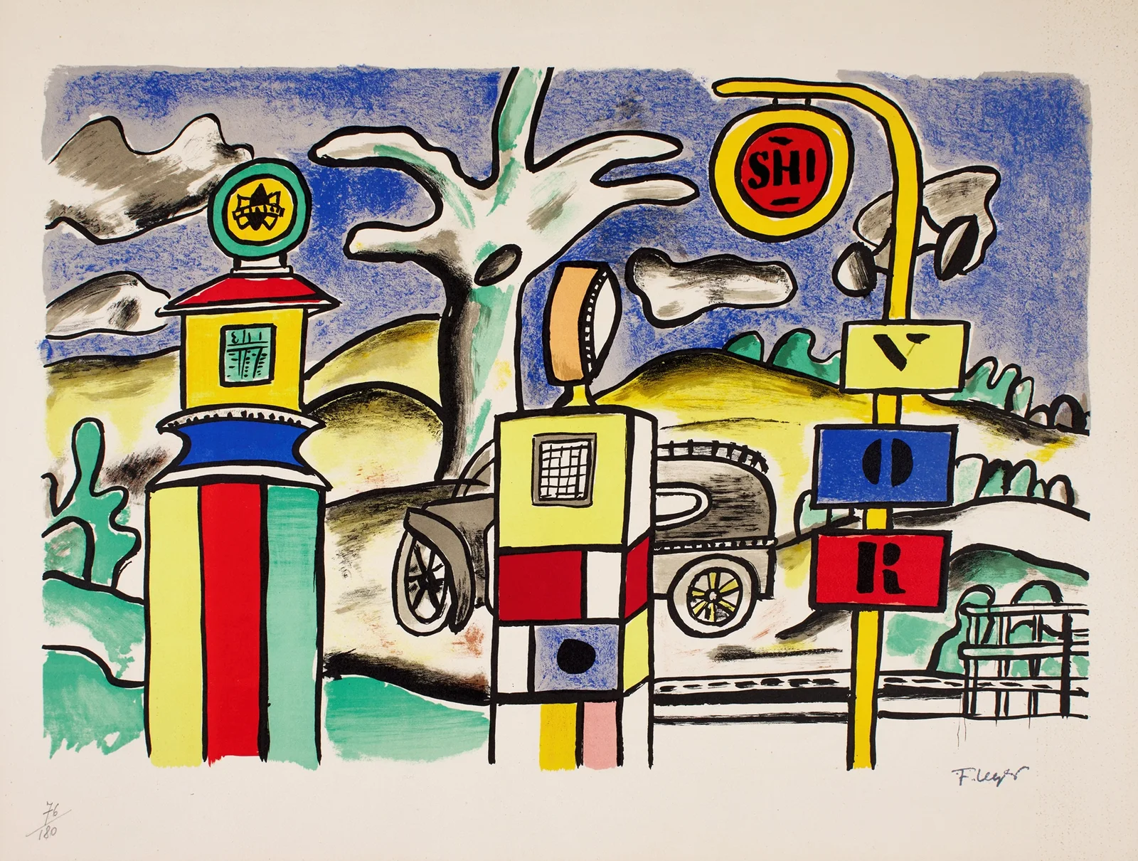 La pompe à essence (Gasoline Pump) av Fernand Léger