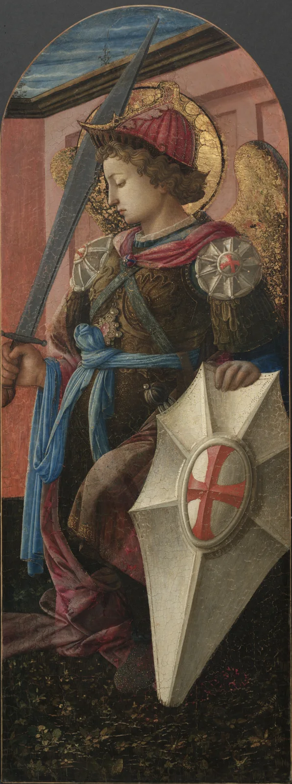 The Archangel Michael av Filippino Lippi