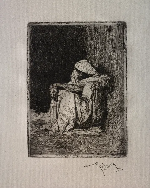 Seated Arabian av Mariano Fortuny Marsal