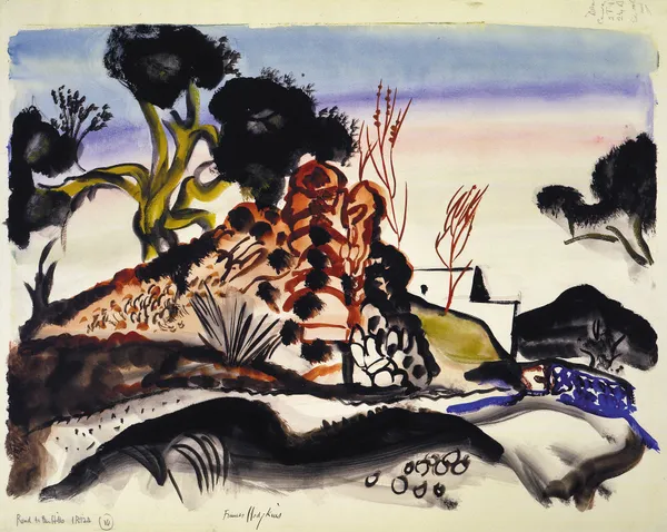 Road to the hills, Ibiza av Frances Hodgkins