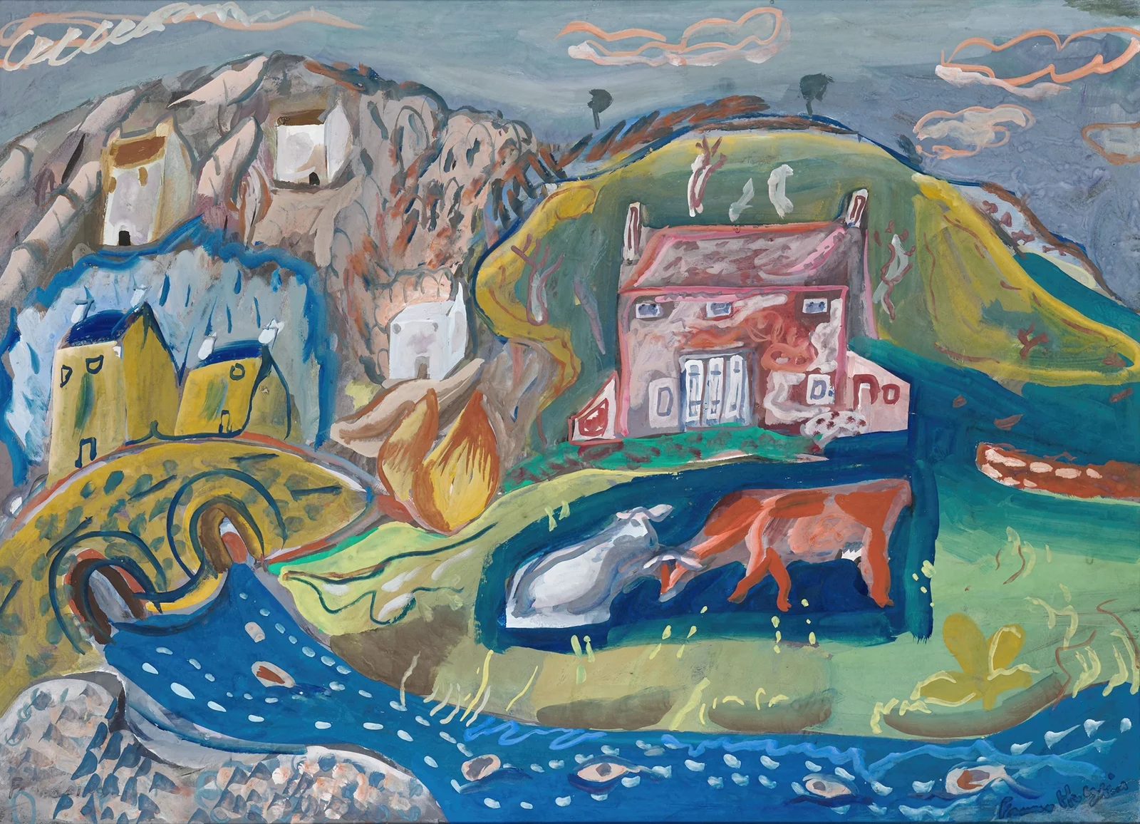 Solva (Fishing Village in Pembrokeshire) av Frances Hodgkins