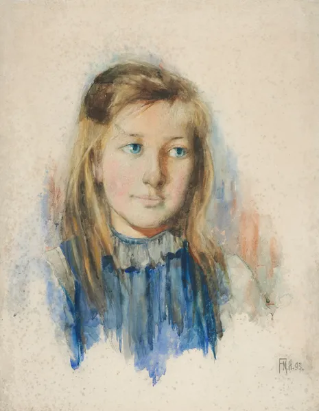 The girl with flaxen hair av Frances Hodgkins