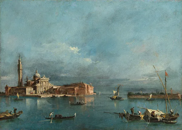San Giorgio Maggiore, with the Punta del Giudecca av Francesco Guardi