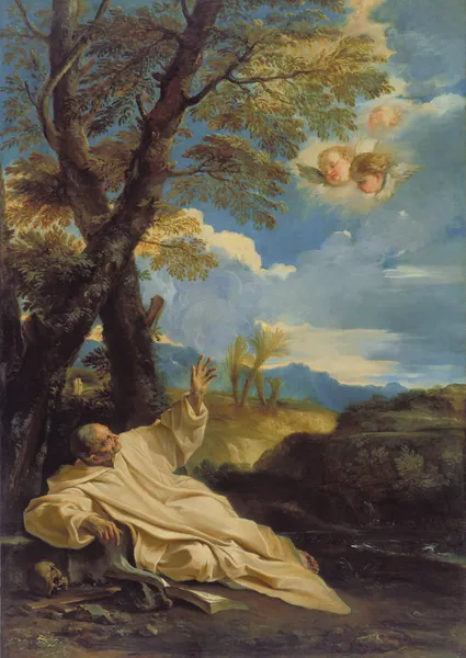 The Vision of Saint Bruno av Pier Francesco Mola