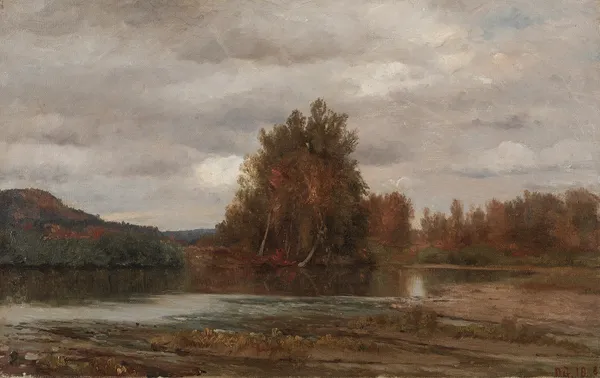 Gray Day on the Esopus av Jasper Francis Cropsey