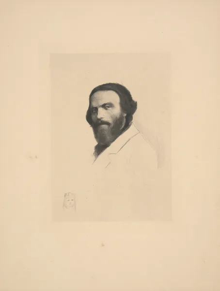 Portret C.K. Norwida av Franciszek Siedlecki