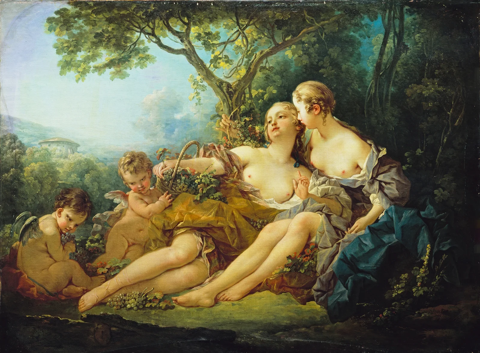 Erigone Conquered (Erigone vaincue) av François Boucher