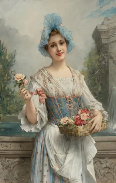 The flower seller av Léon François Comerre