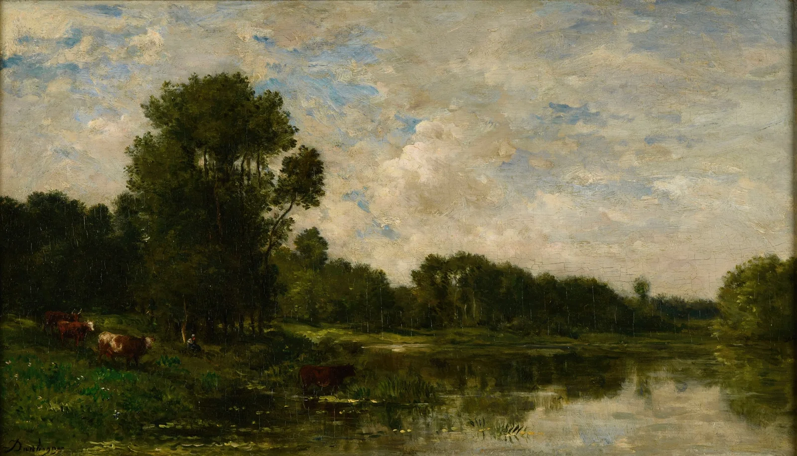Bords de l’Oise, 1860 – nr 2 av Charles François Daubigny