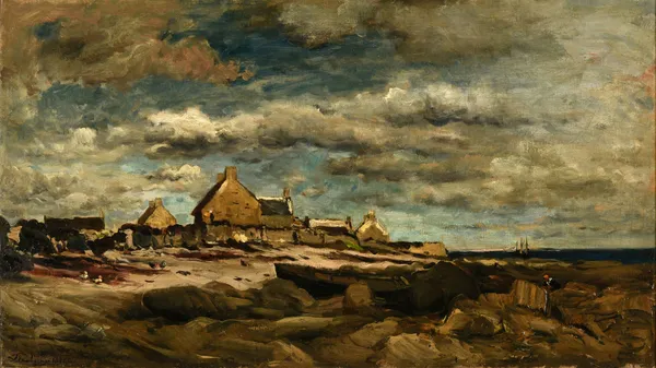 Entrée de Kérity av Charles François Daubigny