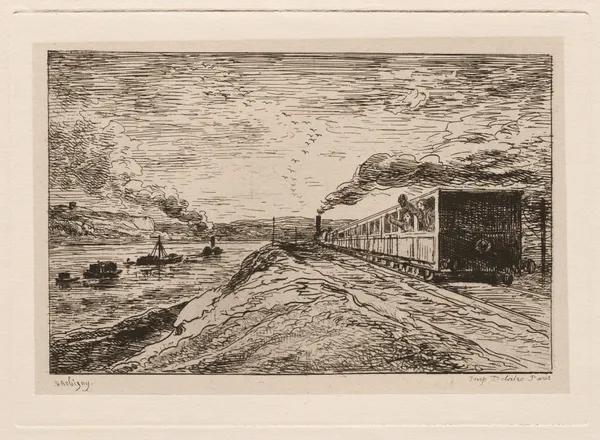 The Departure (The Return) av Charles François Daubigny