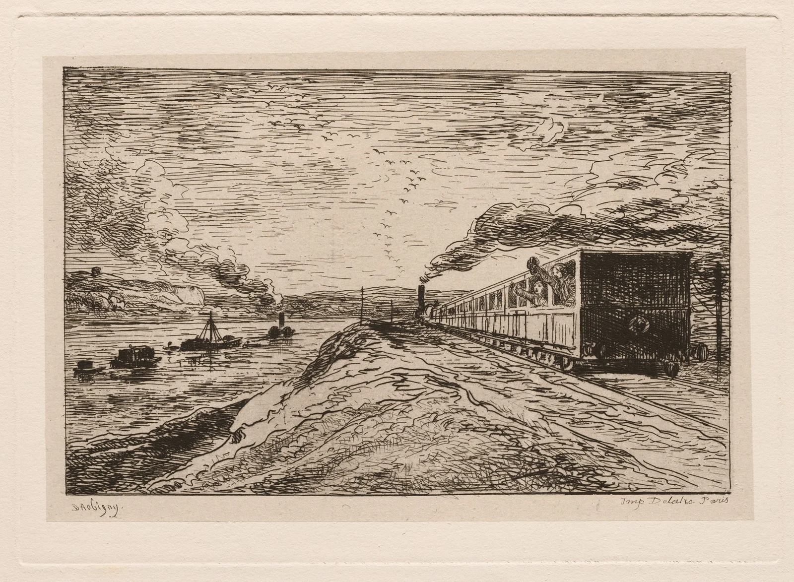 The Departure (The Return) av Charles François Daubigny