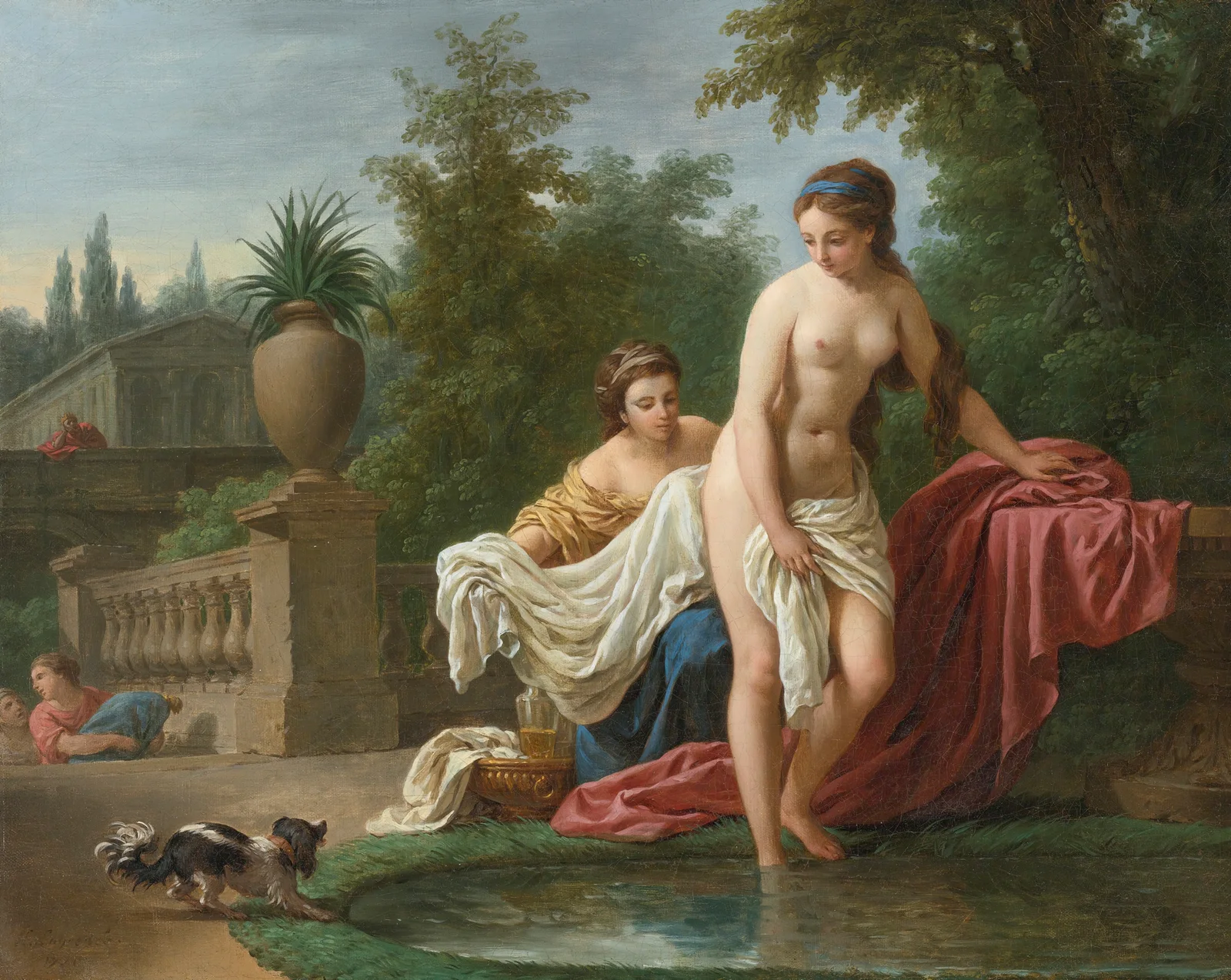 David and Bathsheba av Louis-Jean-François Lagrenée