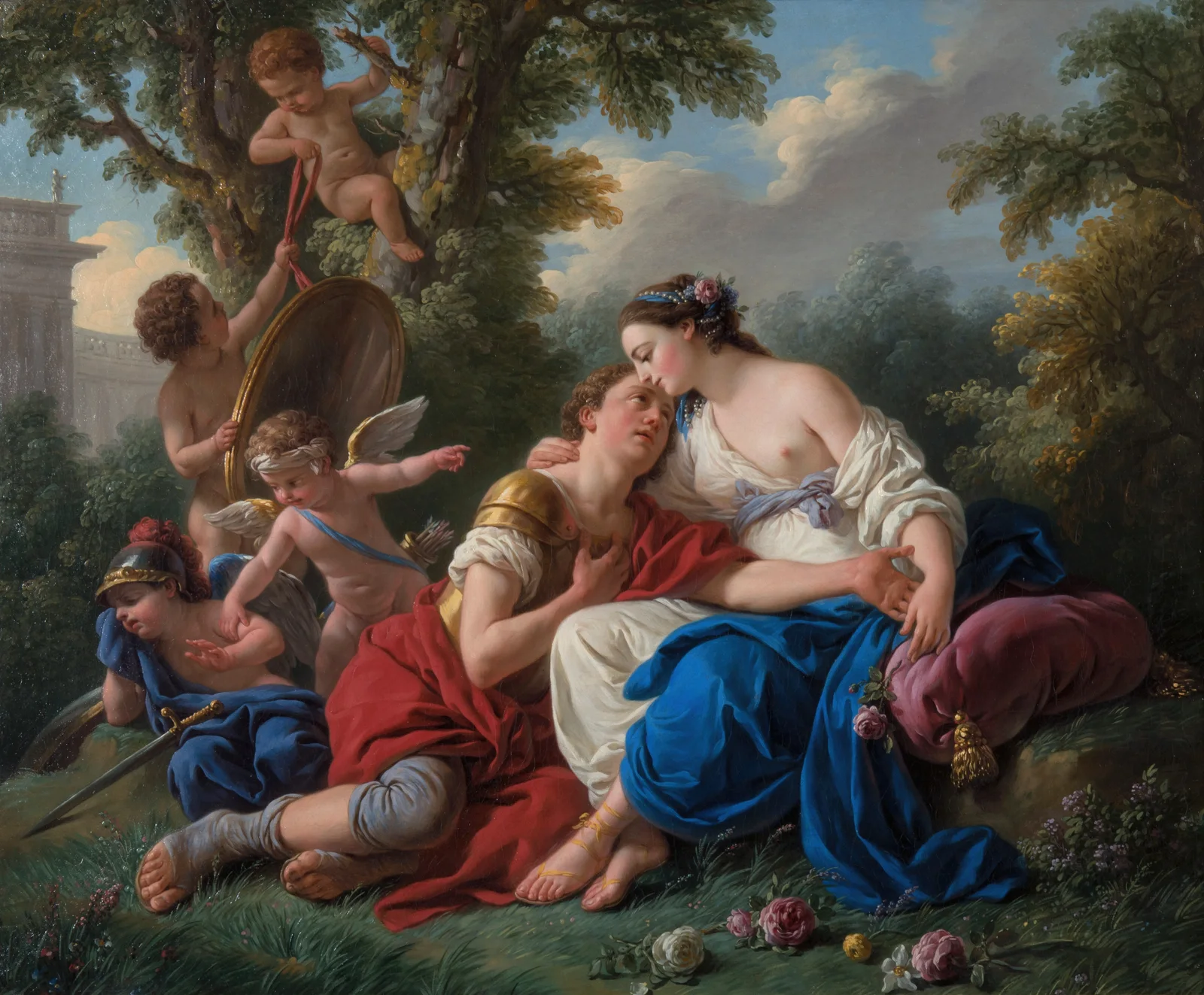 Renaud et Armide av Louis-Jean-François Lagrenée