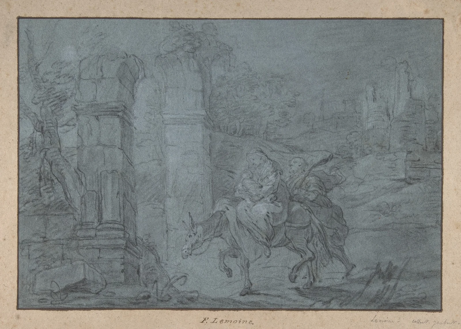 The Flight into Egypt av François Lemoyne