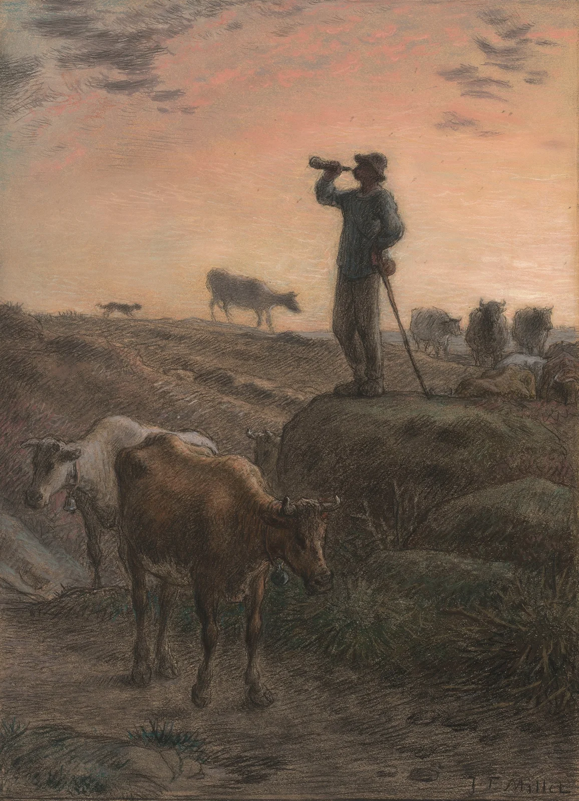 Calling Home the Cows av Jean-François Millet