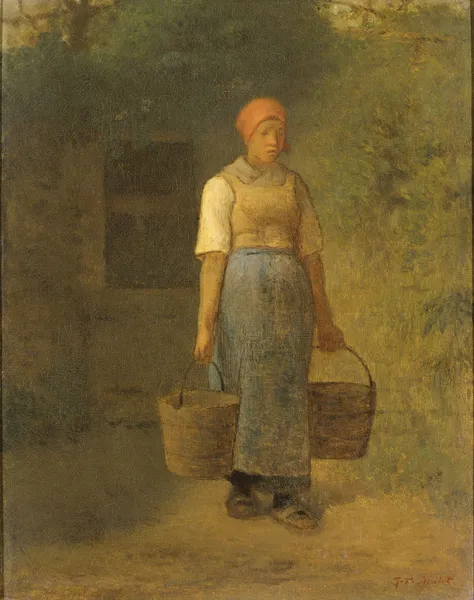 Girl carrying Water av Jean-François Millet