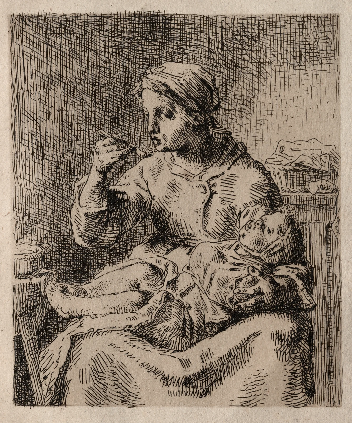 La Bouillée av Jean-François Millet
