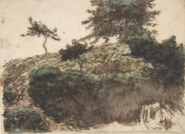 Landscape, Vichy av Jean-François Millet