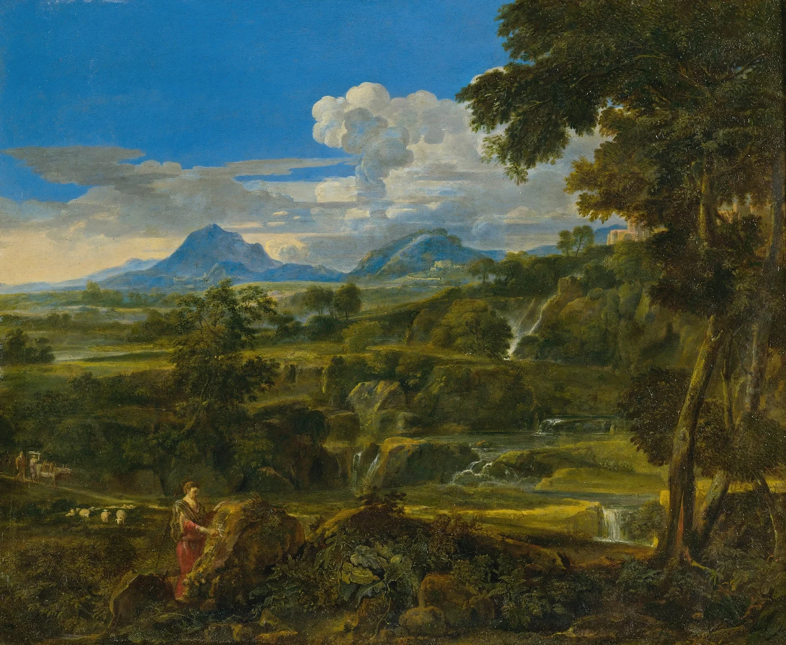 Landscape With Shepherds av Jean-François Millet
