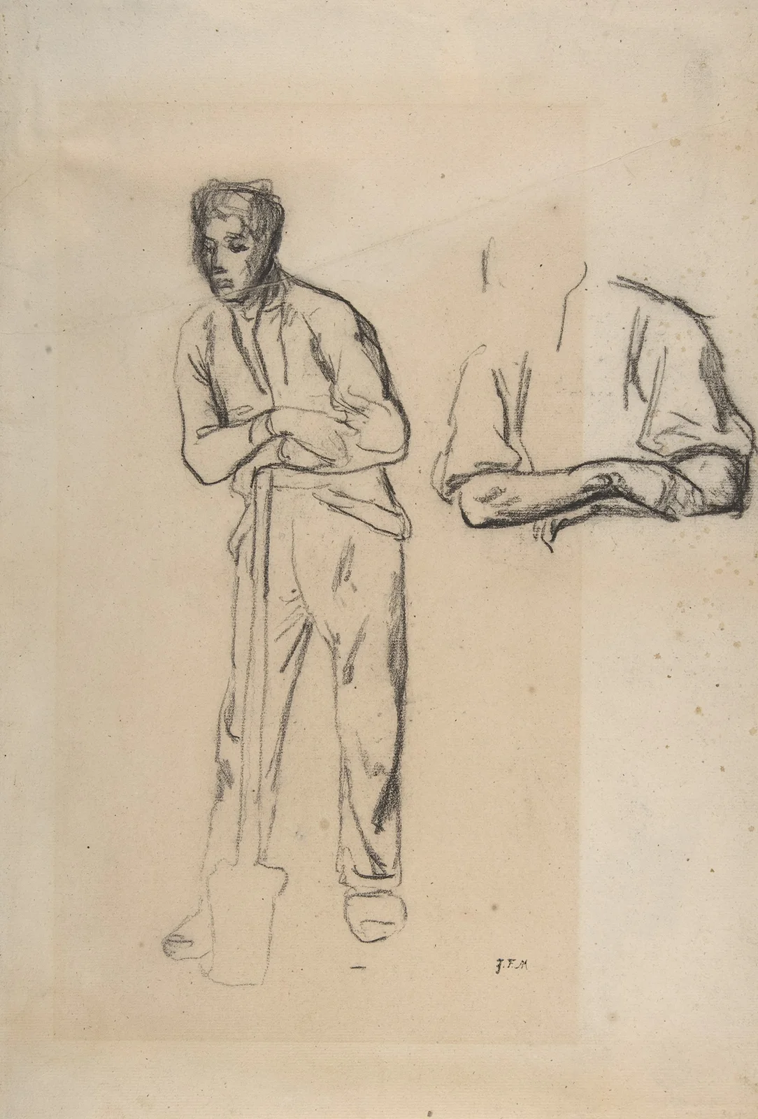 Man with a Spade av Jean-François Millet