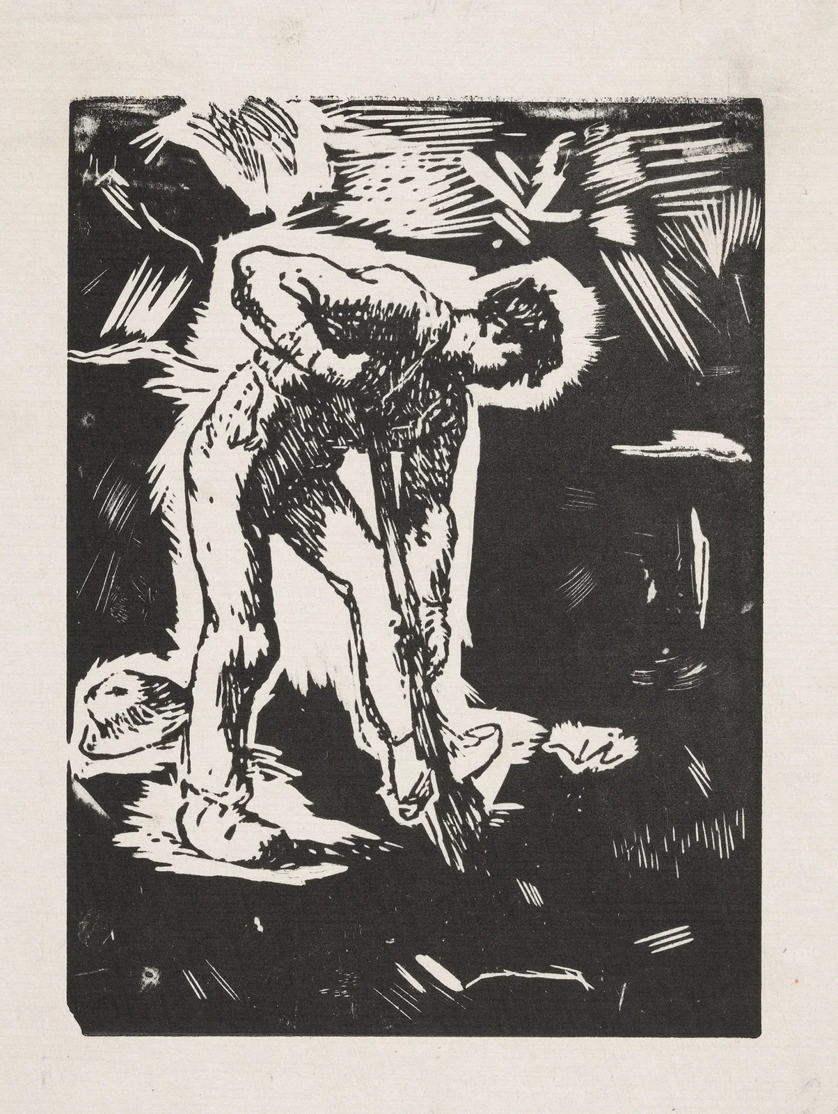 Peasant digging av Jean-François Millet