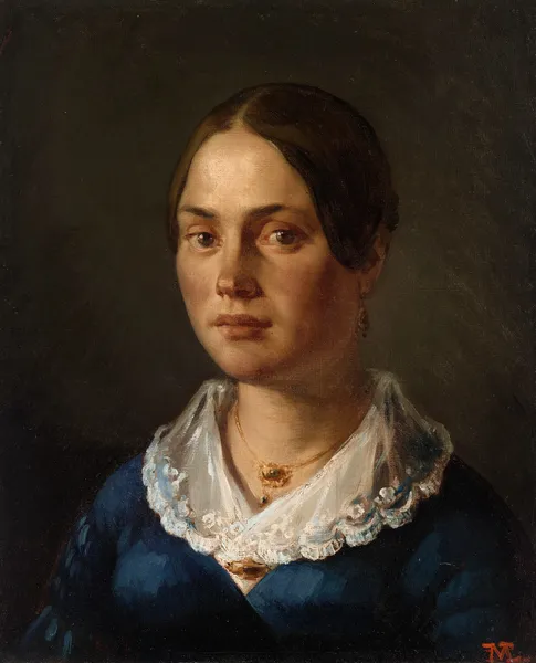 Portrait of Madame Martin av Jean-François Millet