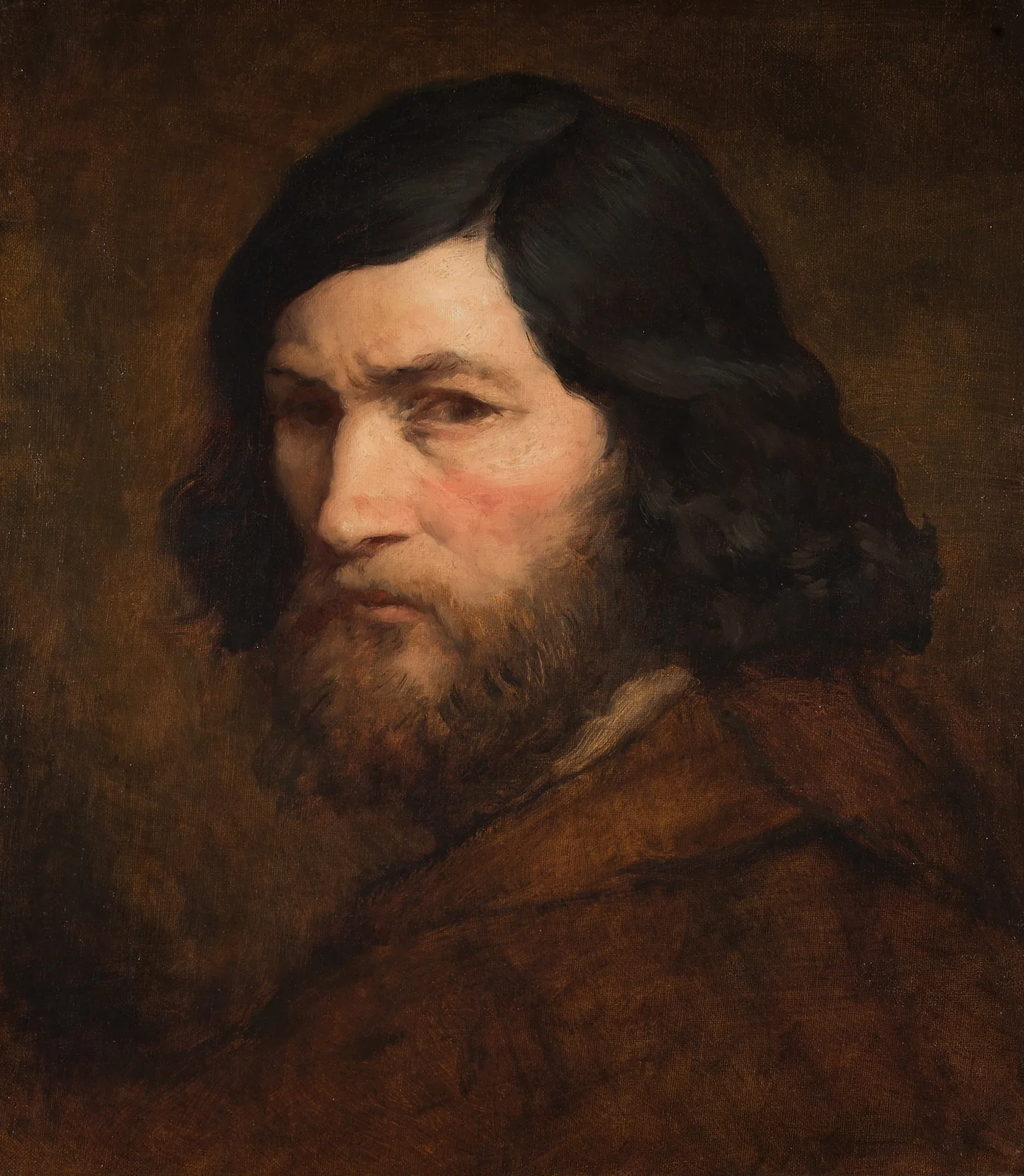 Selbstbildnis av Jean-François Millet