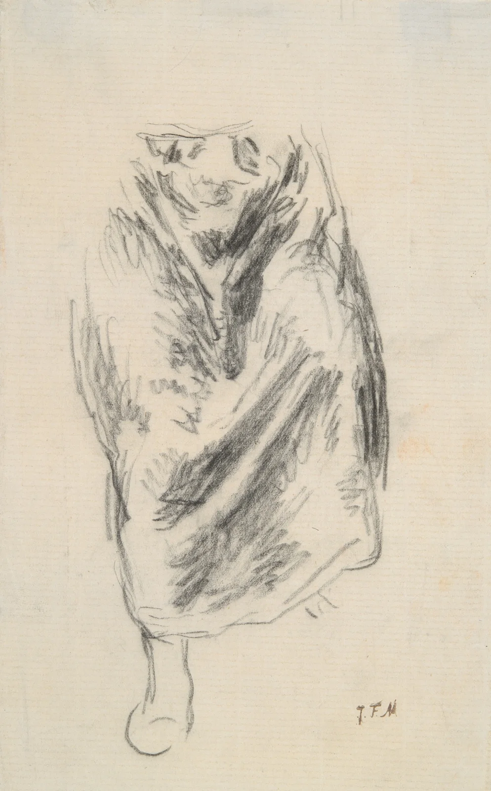 Study for ‘Bergere Assise’ av Jean-François Millet