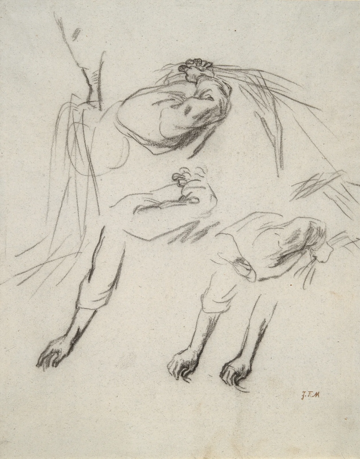 Study for The Gleaners av Jean-François Millet