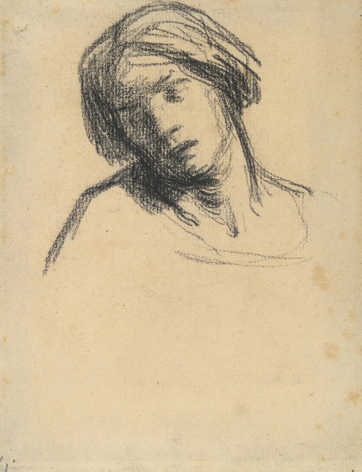 Study of a Head av Jean-François Millet