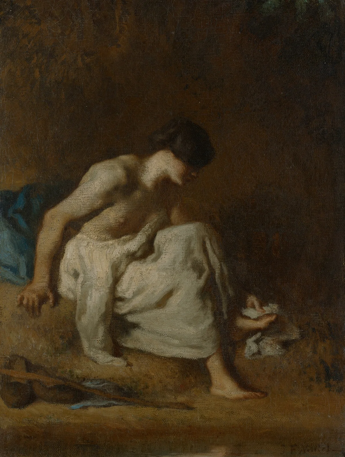 The Bather av Jean-François Millet
