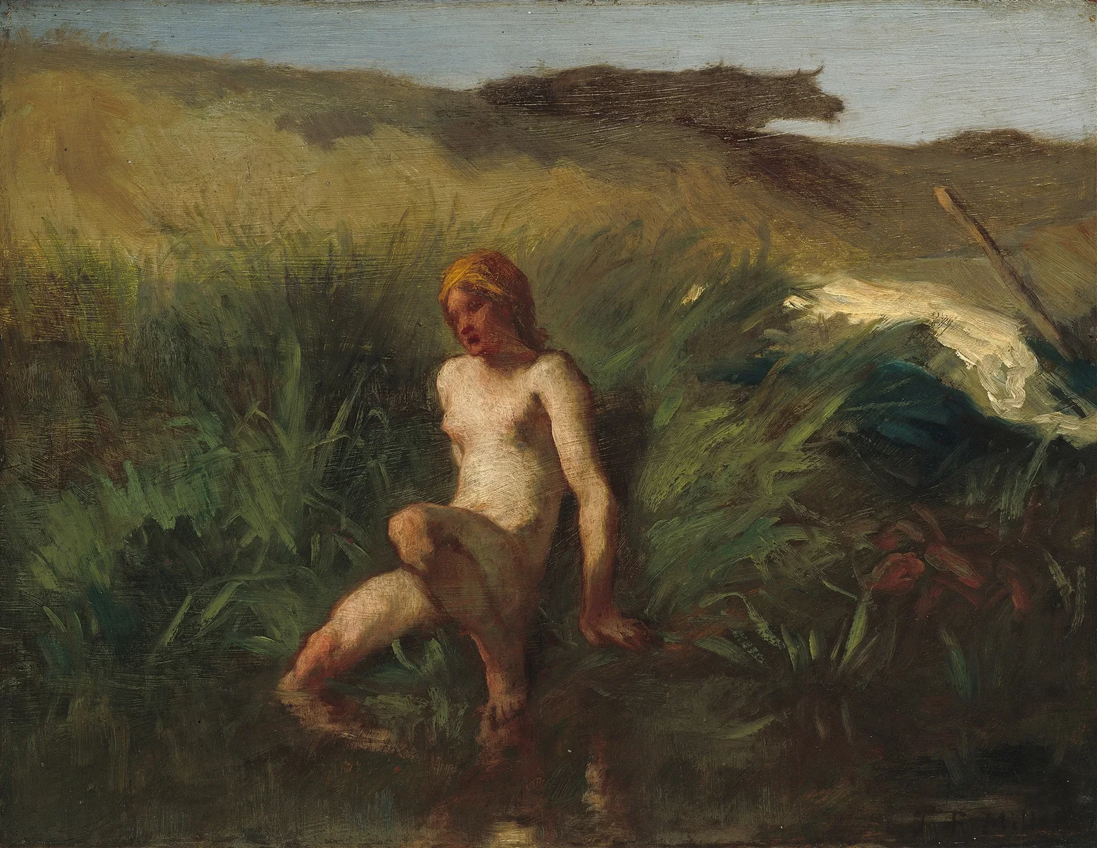 The Bather av Jean-François Millet