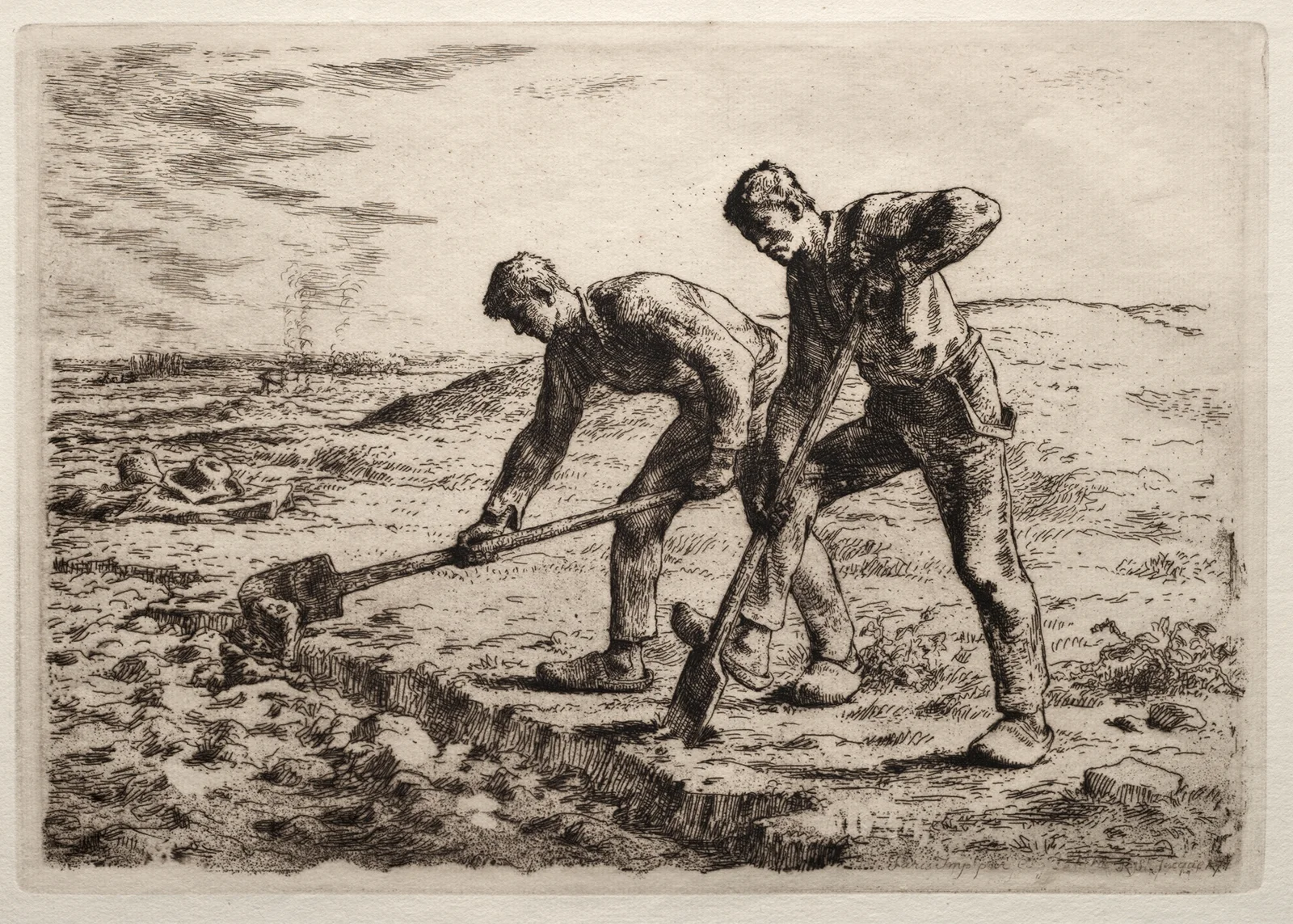 The Diggers av Jean-François Millet