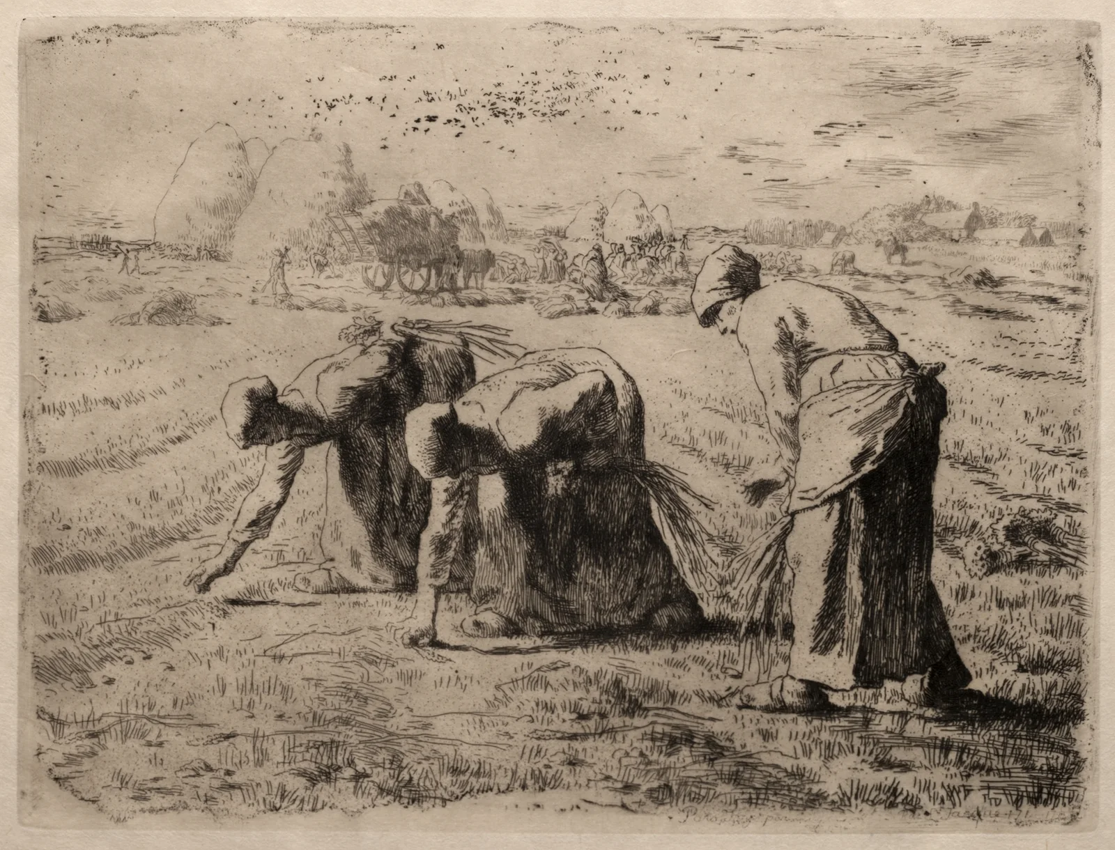Axplockerskorna, 1855 – nr 1 av Jean-François Millet