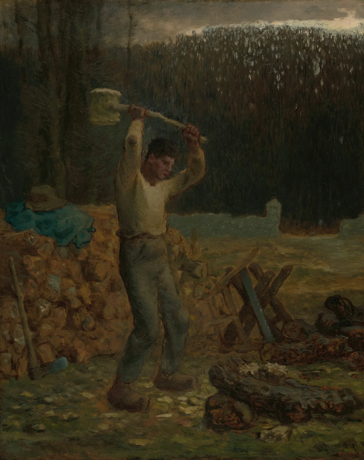 The Woodchopper av Jean-François Millet