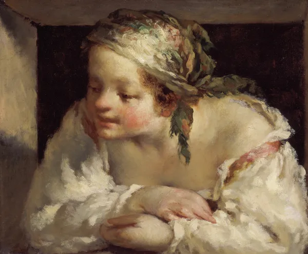 Young Woman av Jean-François Millet