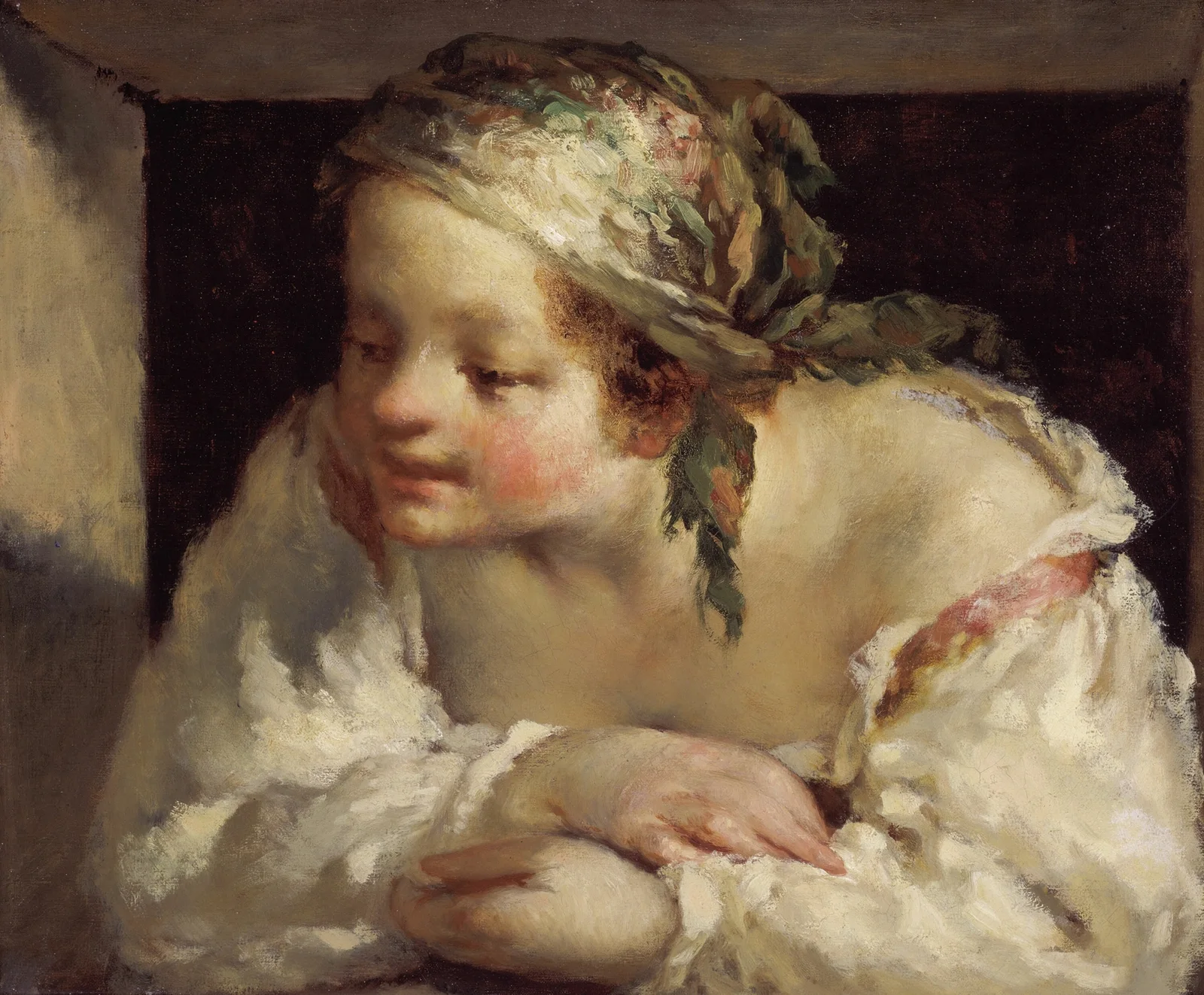 Young Woman av Jean-François Millet